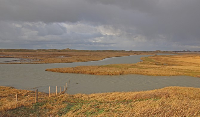 zwinvlakte bij hoog water